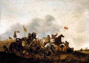 WOUWERMAN, Philips Cavalry Skirmish Germany oil painting reproduction